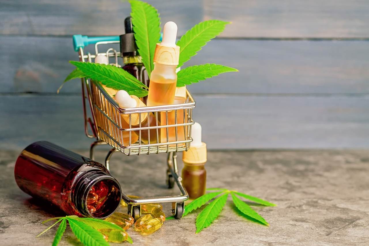 koszyk z olejkiem cbd