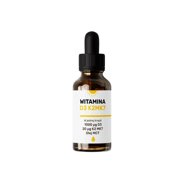 Witamina D3K2MK7 Olej MCT Krople 30ml