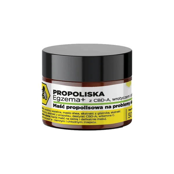 Maść Propolisowa Egzema Plus CBDA/Wrotycz/Glistnik 50 ml