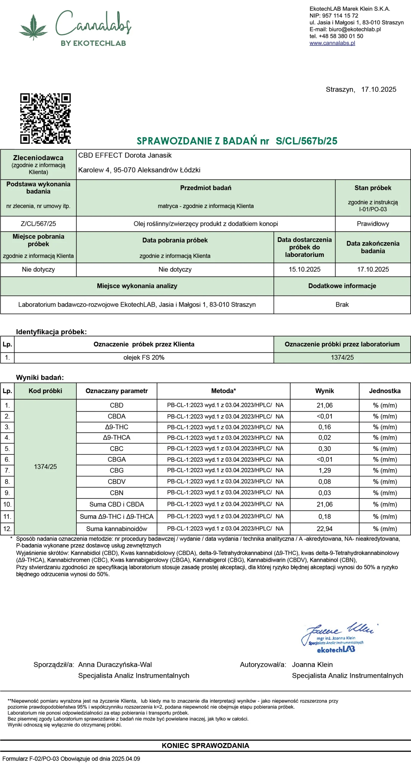 Ekstrakt roślinny 20% API BALANS TARCZA - obrazek 4